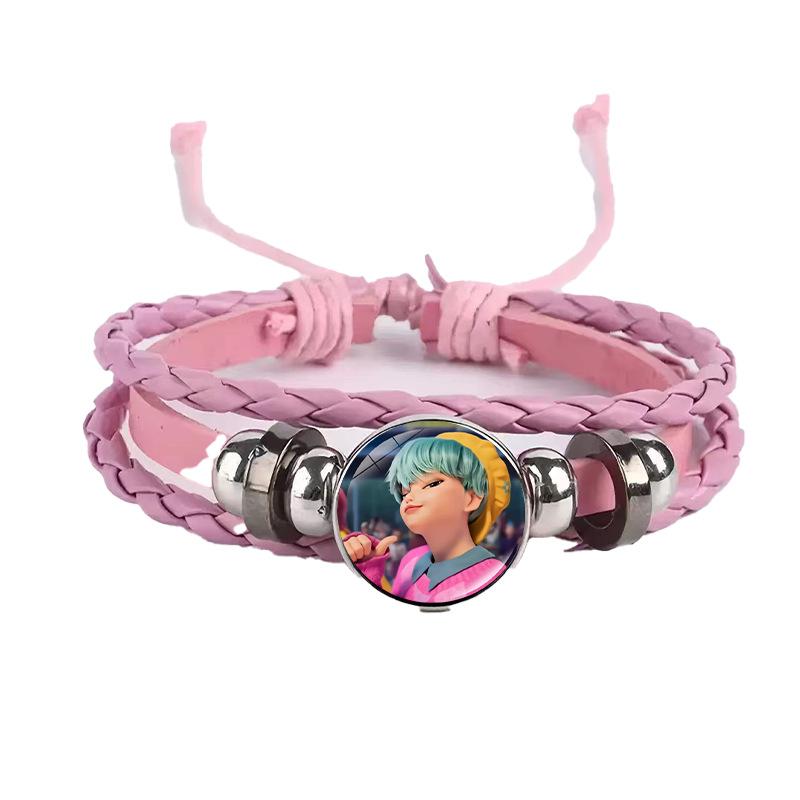 Cartoon Character Bracelet, Alloy Charm Adjustable 18+6cm Chain, Unisex Fashion Jewelry Gift for Daily Wear