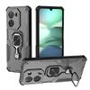 KEYSION Shockproof Armor Case for Redmi A5 4G Soft Silicone+PC Upright Metal Ring Stand Phone Back Cover for Xiaomi POCO C71