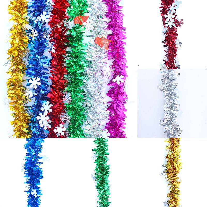 Christmas Tinsel Birthday Scene Layout Party Supplies Snowflake Garlands 2PC Wedding Decor