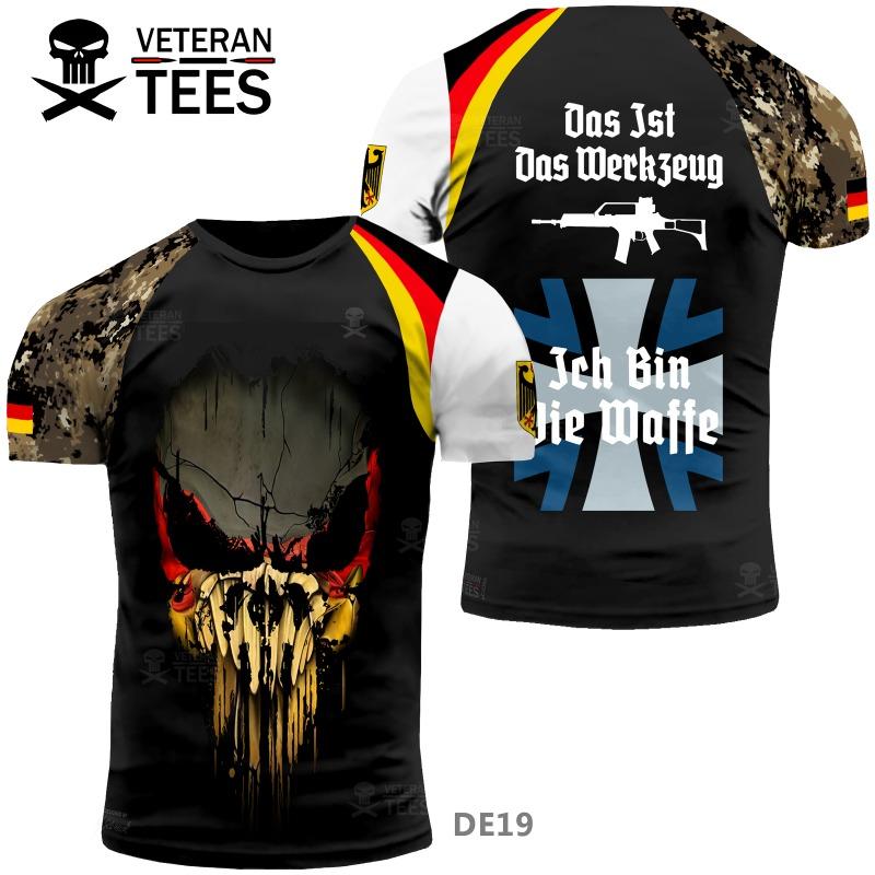 

Veteran Tees Mens Australian Flag Skull Camo Print XXS