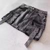 Women Mini Skirt A-Line High Waist Solid Color Design Short Skirt