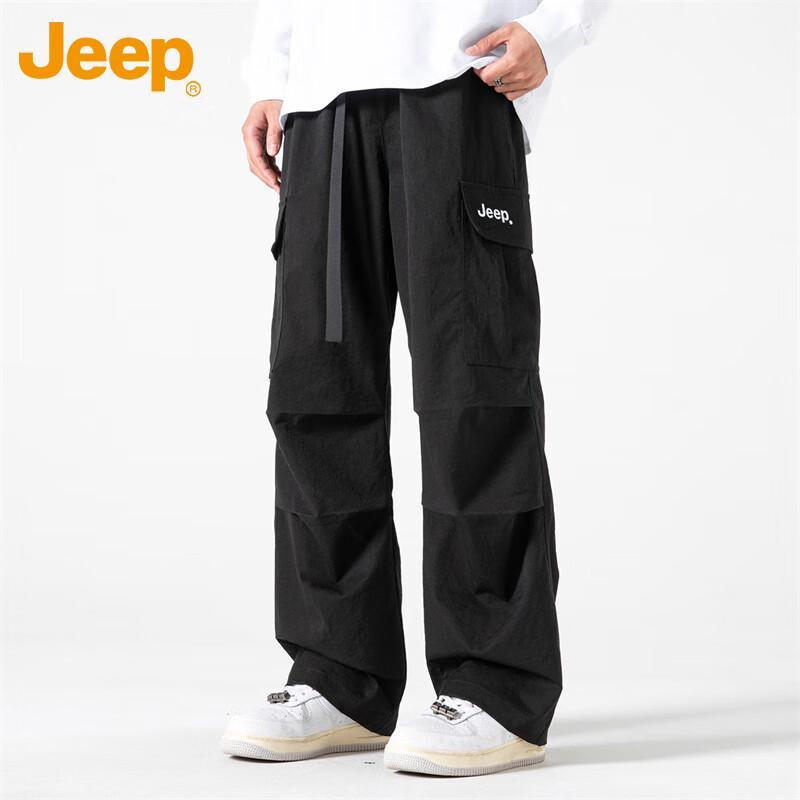 JEEP Men's Loose Straight Fit Cargo Pants