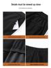 Korean Style High Waist Slimming Lace Trim Wide-Leg Pants for Women - Spring/Autumn Casual Nine-Point Length