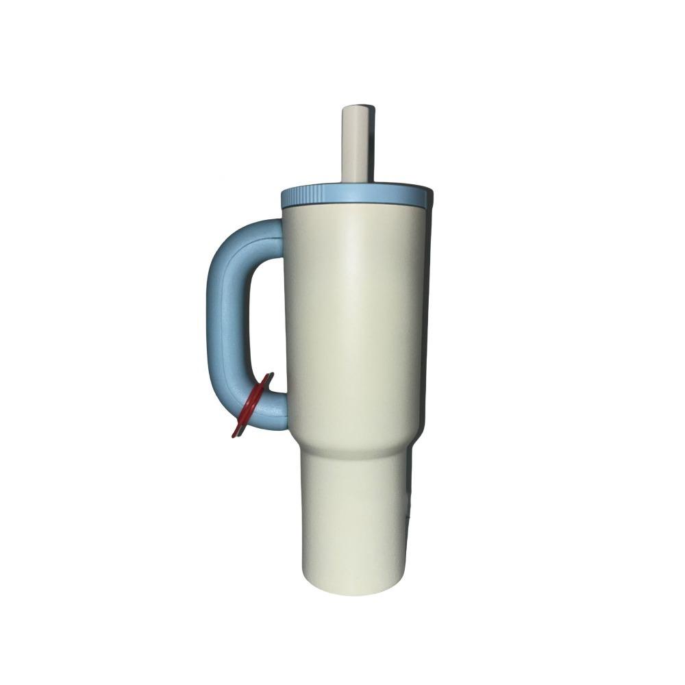 New Dopamine Vacuum Straw Cups Double-layer Large Capacity Straw Insulated Ice Cup Stainless Steel Portable Insulated Cup