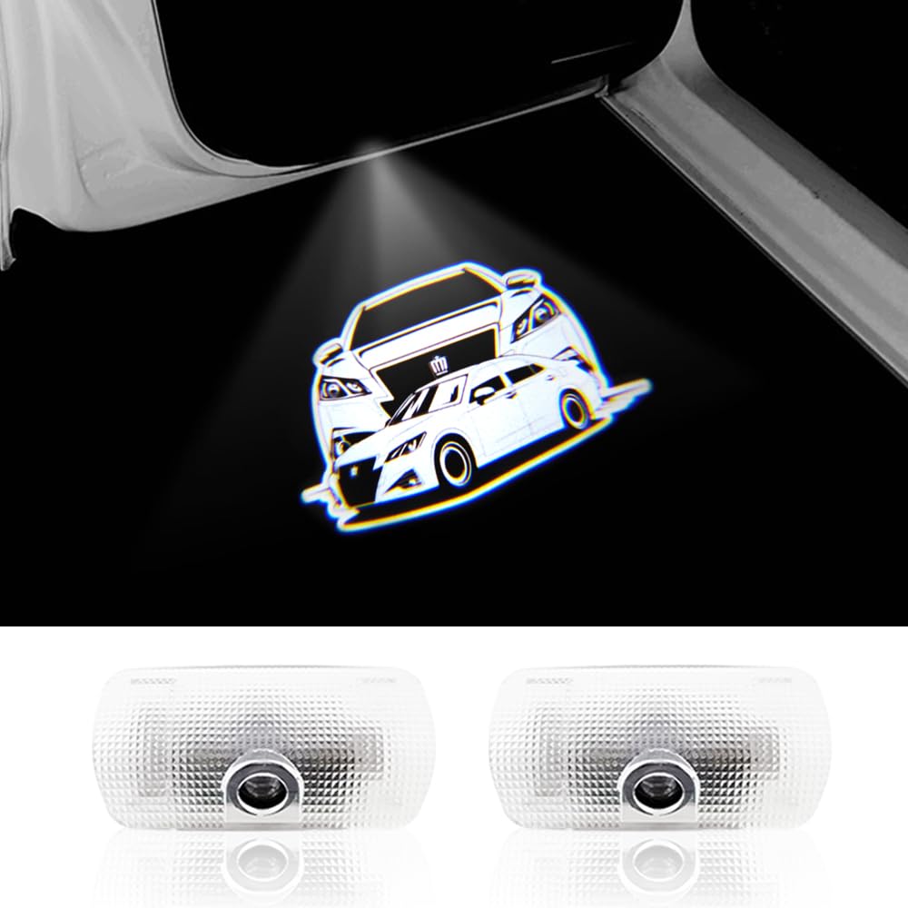 Door Lamps for Toyota Crown 14th Door Courtesy Courtesy Door Welcome LED Logo HD Compatible with Crown 210 Series Generation, Lamps, Lights, Lights,