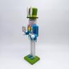 30.8cm Wooden Easters Bunnies Nutcrackers Figurine Ornament Rabbit Soldier Figure for Holiday Decoration Enthusiasts