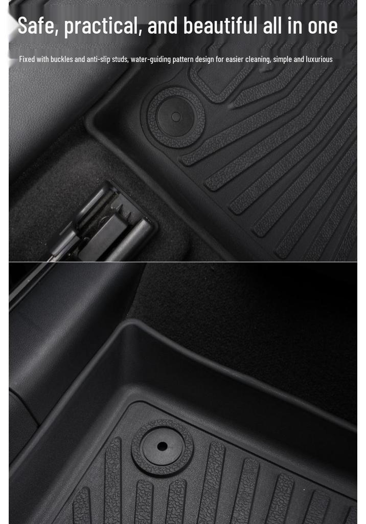 Eco-friendly TPE Floor Mats for 23-24 Yangwang U8 - Custom Car Interior Modification