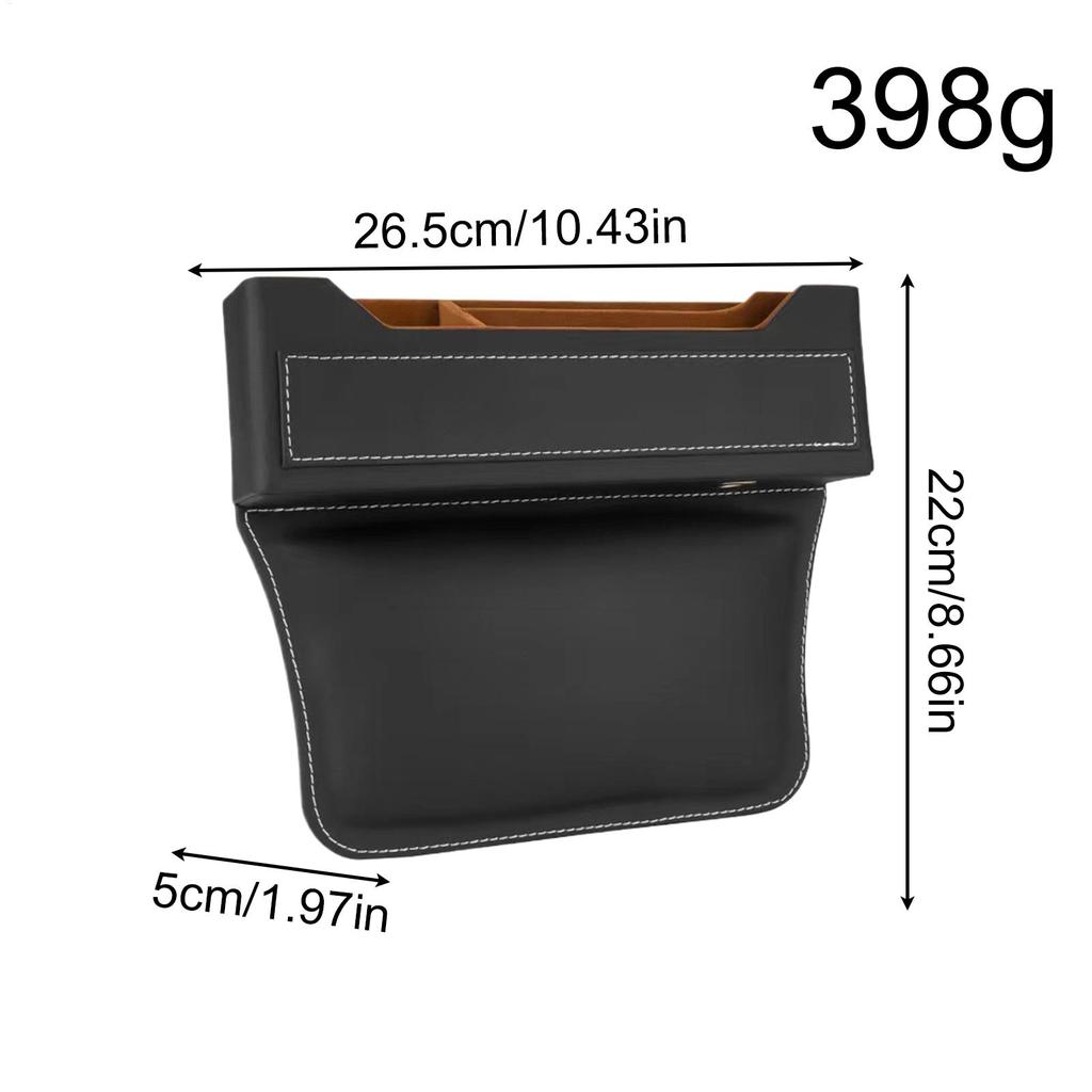 Car Side Seat Gap Filler Space Saving Storage Box Organization Auto Side Seat Gap Storage Box For Phone Sunglasses Cards Keys