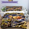 3pcs Duvet Cover Set (1*Duvet Cover + 2*Pillowcase, Without Core), Demon Slayer Print Bedding Set, Bedroom Decor, All‑Season, Gift