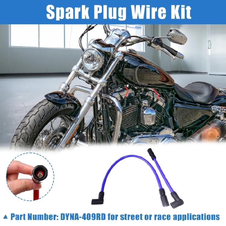 2pcs Motorbike Modified Accessory Spark Wire Replacement Spark Wire Waterproof Ignition Wire Easy Installation