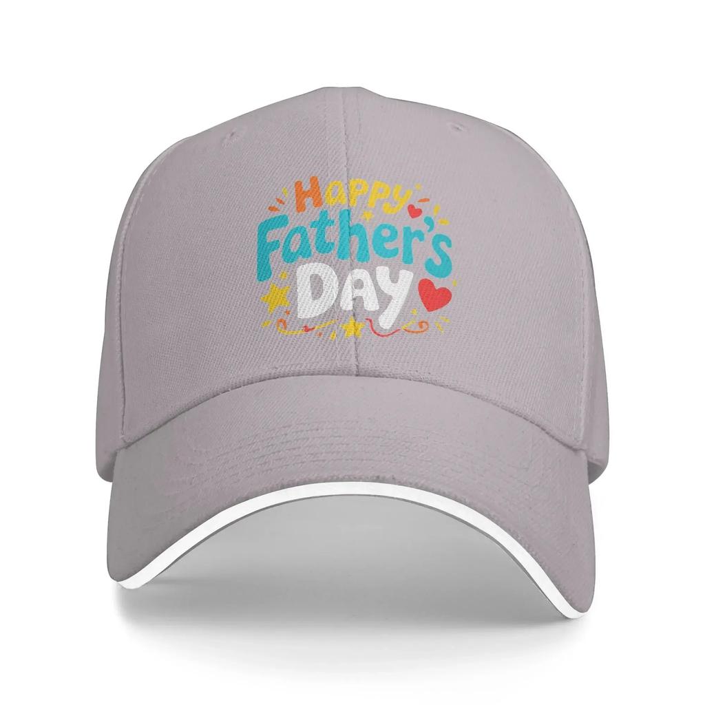 Summer Casual Baseball Cap Happy Fathers Day Cartoon Letter Hiking Fishing Trucker Hat Men Adult Breathable Funny Snapback Cap