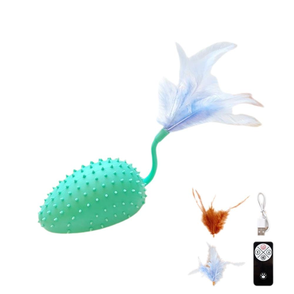 

2 Modes Electric Silicone Mouse Toy USB Charging Smart Cat Toy Cat Fun Bite Toy Training синій