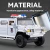 1:32 Extended Hummer Alloy Police Car Model Diecast Metal Toy Cars with Pull Back Sound and Light boys gift collectibles