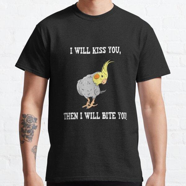 Men Women Cockatiel Touch Michelangelo Birb T Shirt Pure Cotton Clothing Funny Short Sleeve O Neck Tees Graphic Printed T-Shirt