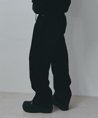 Ainpeullanjin Velvet Denim Set-Up Pants (Black)