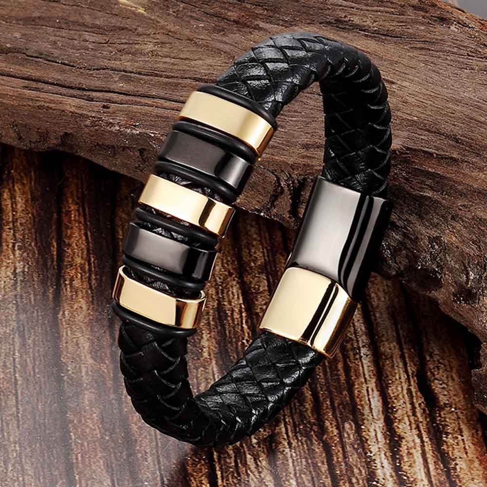 

2019 New Classic Fashion Jewelry Top Sale Genuine Leather Bracelet For Men Women Hand Accessories Bangle Spacial Gift 21cm