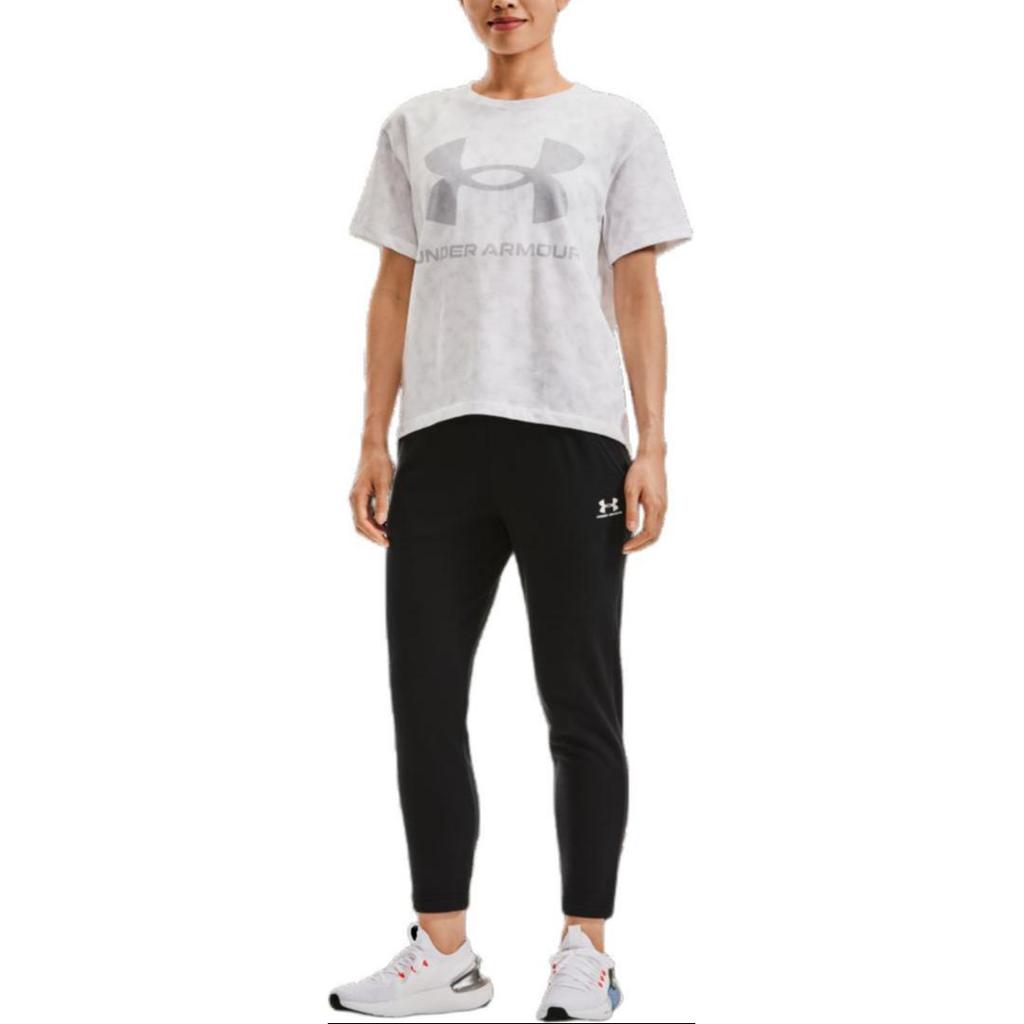 Under Armour Soft Knit Training Straight Leg Pants Women Bottoms Black 1370914-001