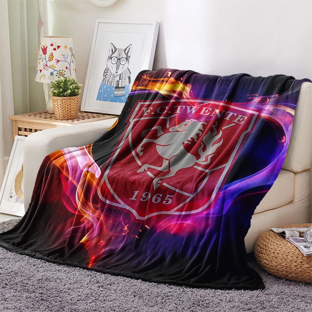 FC. Coperta in Flanella Twente, Alta qualità, Confortevole per Tutte le Stagioni, Decorazione per la Casa, Calore e Comfort