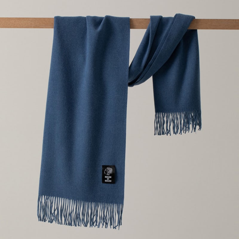 

RECLOW Однотонный шарф синий FREE