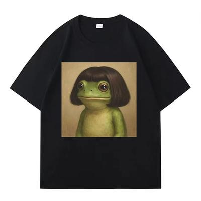 Grappige Kikker Grafische Print Y2K T-shirts Heren Zomer Gotische Pop Casual Mode Tops Dames Harajuku Korte Mouw T-shirts Tieners