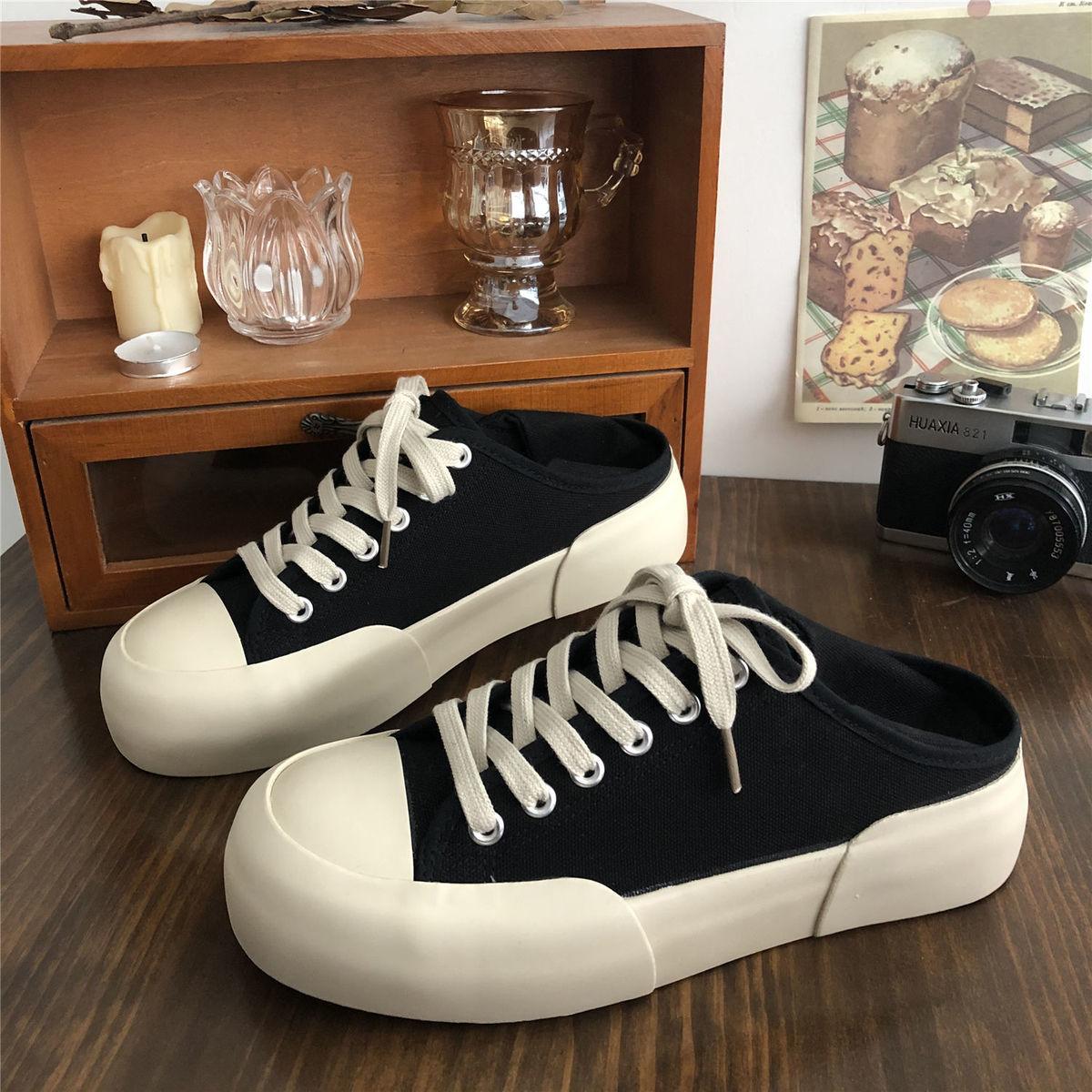 

Круглый носок Женская обувь на плоской подошве Женская обувь на шнуровке из парусины Дизайнерская новинка в оригинальных тенденциях 2024 года Легкая повседневная вулканизированная обувь для H 35