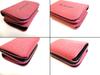 Authentic BALENCIAGA Glitter Pink Leather Trifold Cash Mini Wallet Purse #b183 Open box
