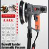 Grinding Wall Putty Polisher Machine Drywall Sander with Dust Clooect Bag and LED Light Portable Wall Polishing Machine 360°LED strip 1250W