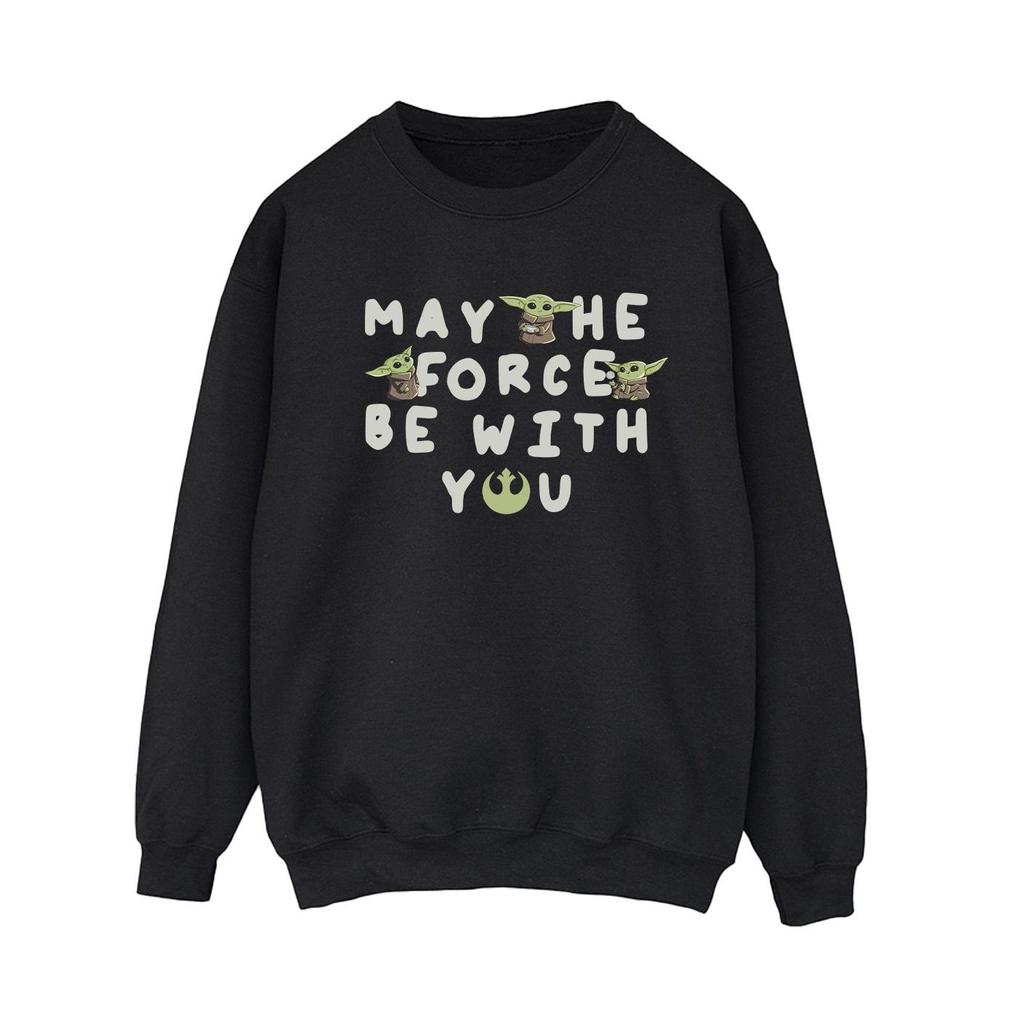 Star Wars Womens/Ladies The Mandalorian Grogu May The Force Be With You Sweatshirt