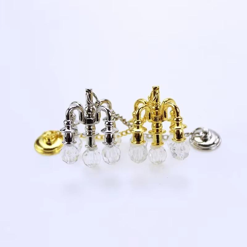 Fashion Vintage Chandelier 1:12 Scale Miniature Dollhouse Ceiling Lamp Doll Accessories Playing House Mini Furniture Toy Model