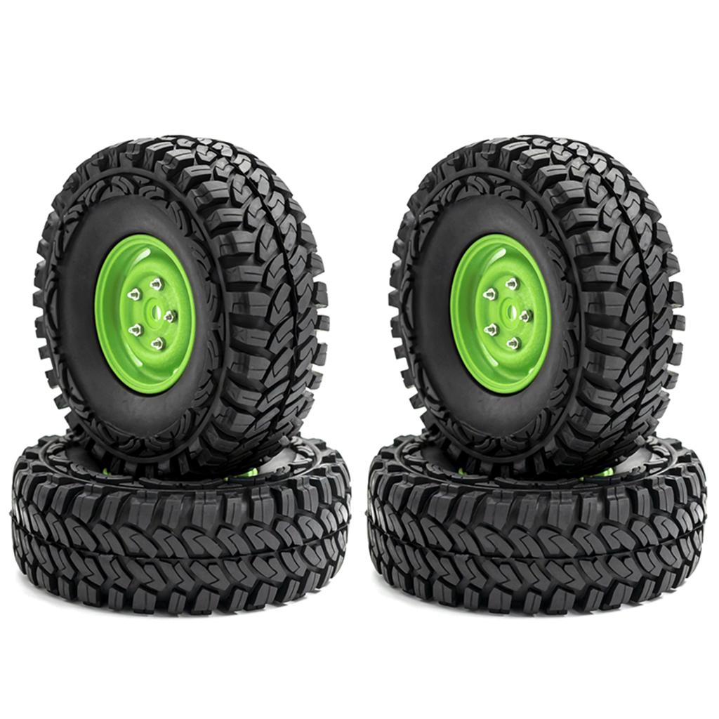 Car Tires with Wheel Rims Replacement for 1/10 Traxxas TRX4  Axial SCX10 90046 90047 CC10 RC Car