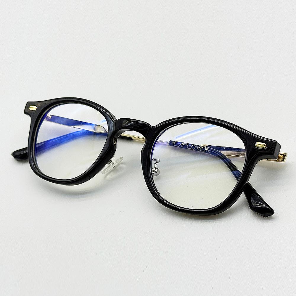 Lapeullolida Matte Gold Black Glasses