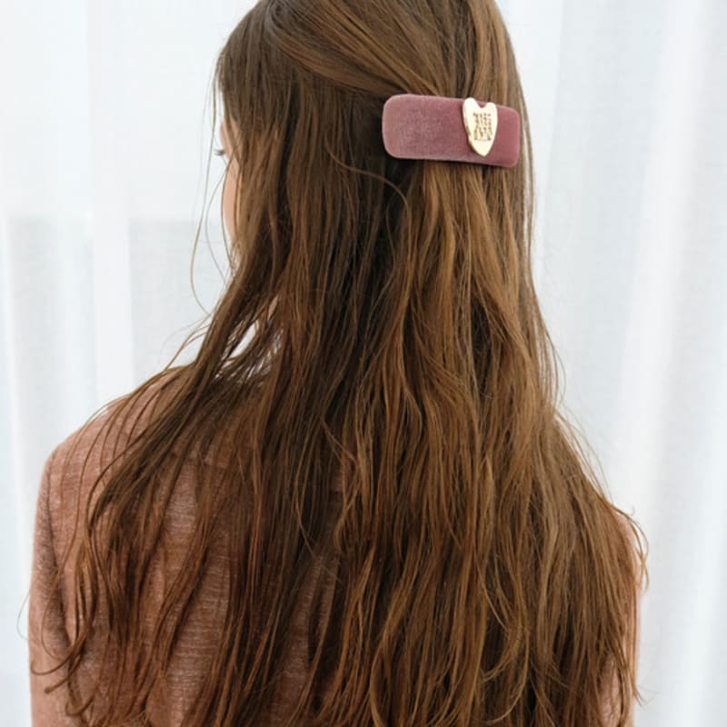 DIE ASHLYNN GERADE HERZ HAARNADEL (2 FARBEN)