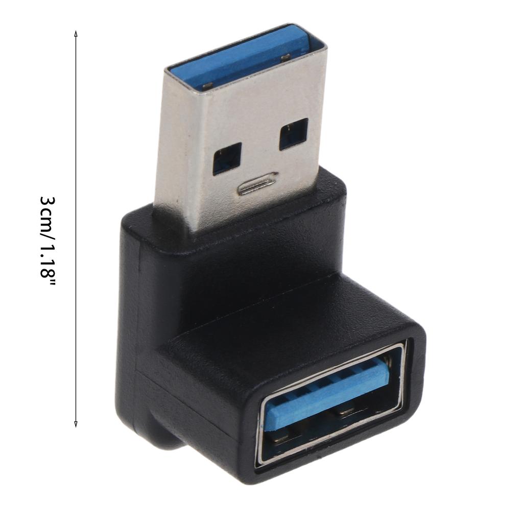 New 90 Degree USB 3.0 A Male To Female AM/for AF Right Angled Adapter Connector USB Plug For Laptop/PC Computer