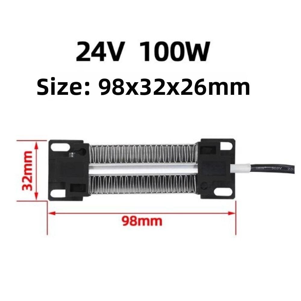 113*35*26mm Insulation-Thermostatic 12V/24V/110V/220V 100W PTC Ceramic Air Heater Heating Element
