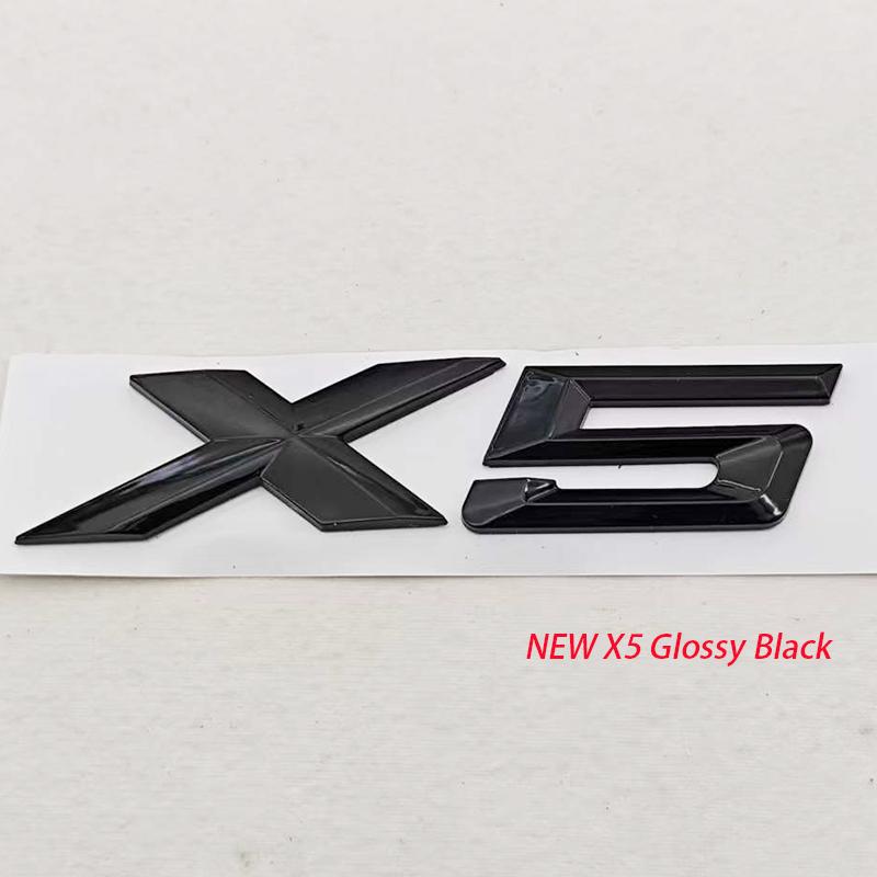 NEW 3D ABS Car Styling Logo X3 X5 Rear Trunk Badge Sticker Emblem Decals For BMW X3 X5 Auto Tail Accessories Ue2
