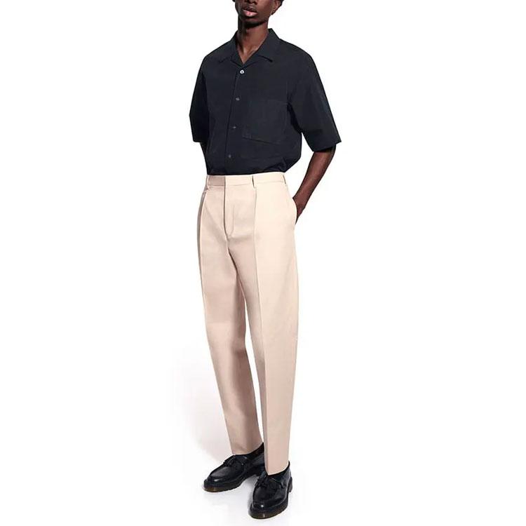 UNIQLO × Jil Sander Loose Fit Short Sleeve Shirt Men shirts Black 440373-09