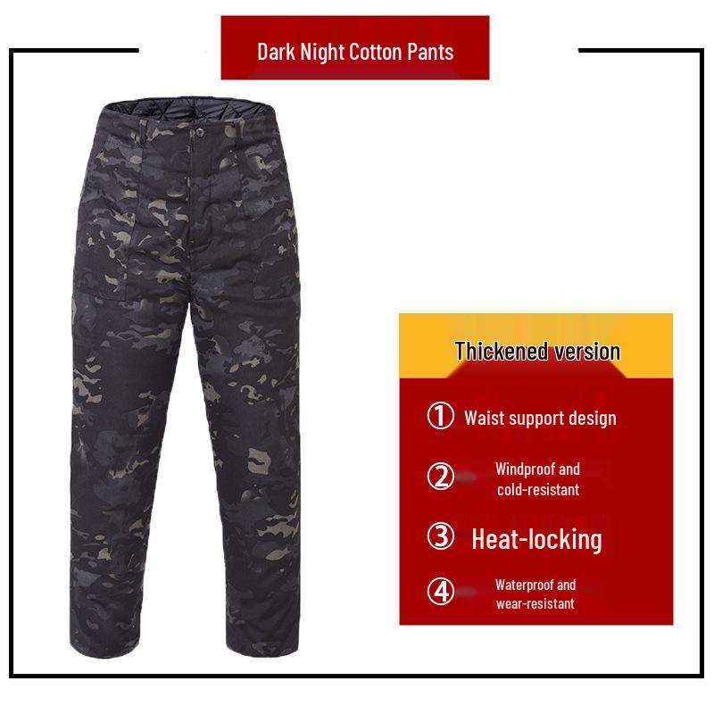 

Thickened Camouflage Cotton Overcoat: Extra Long, Cold-Resistant, Warm Military-Style Jacket for Men & Women, Protects up to Minus 40 Degrees 2XL