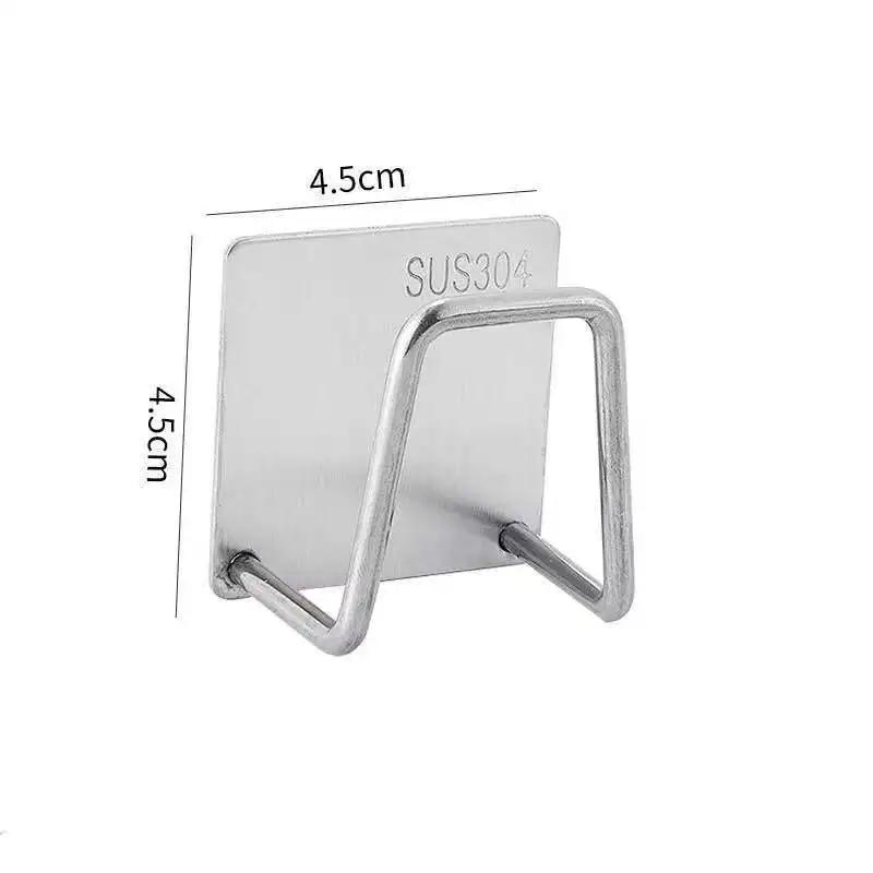 Storage Bathroom Accessories Wall Kitchen Drainage Shelf Hook Organizer Sponge Steel Stainless 1 - 6PCS Rack Wholesale Tools