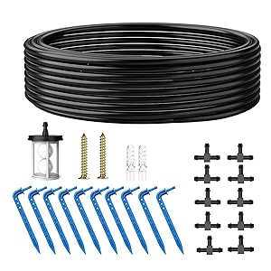 

Solar Automatic Drip Irrigation System Kit, Auto Watering Kit for DIY Garden Watering System with 9 Timing Modes Outdoor Garden