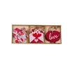 9Pcs Valentine Hangings Wood Holiday Decoration Love Flower Valentine Ornaments Valentine'S Day Decorative Love Envelope Pendant