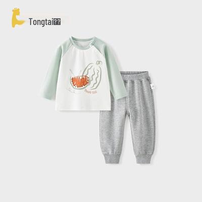 Tongtai Cotton Modal Long-Sleeve Baby Outfit Set