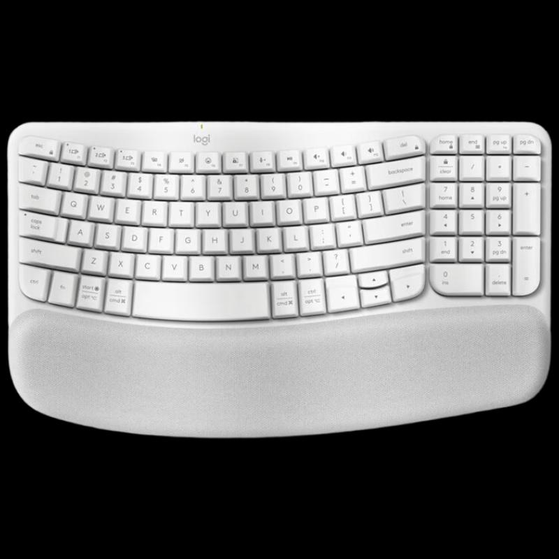 Logitech Wave Keys Ergonomic Wireless Bluetooth Keyboard