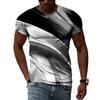 3D Graffiti Hip Hop Harajuku Ptinted Men T-shirts Summer Fashion Casual Street Style Tee Trend Personality Short Sleeve Tops