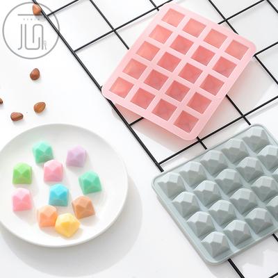20 Siatka silikonowa w kształcie rombu siatka na lód worek na lód kwadratowa kostka lodu forma na kostki lodu pojemnik na lód forma na lód