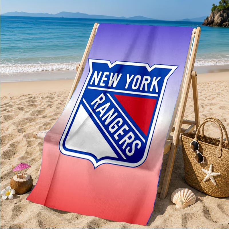 Rangers Hockey Beach Towel, Super Soft Microfiber, Perfect Gift for Her/Him, Birthday, for Pool, Beach, Travel, Decor Beach Party