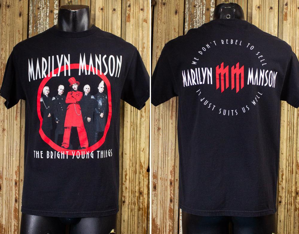 Vintage Marilyn Manson The Bright Young Things Concert T Shirt 2003 S