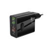 Gallium Nitride 65W Multi-Port Fast Charger with 3 USB-A & 2 USB-C Ports