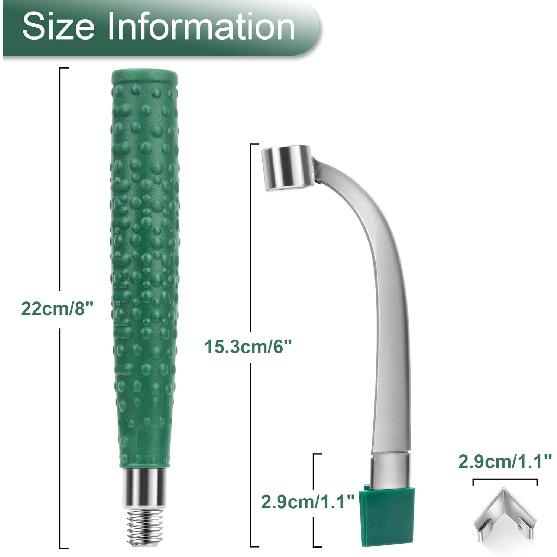 Caulk Remover Tool, Detachable Caulk Removal Tool Big Size with 5 Replacement Stainless Steelhead, Glass Glue Angle Caulking Remover Scraper for