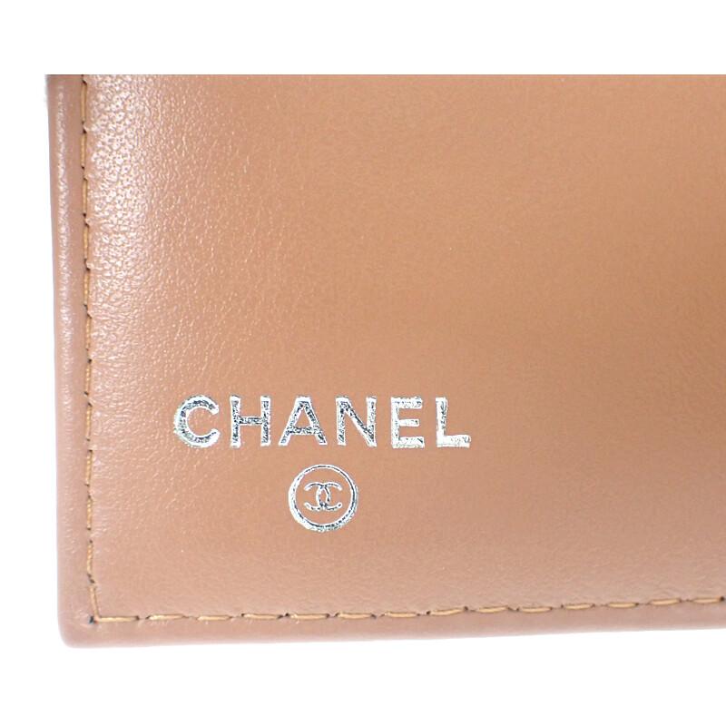 Chanel AP3388 Coin Case Camel Grain Calfskin Leather Women