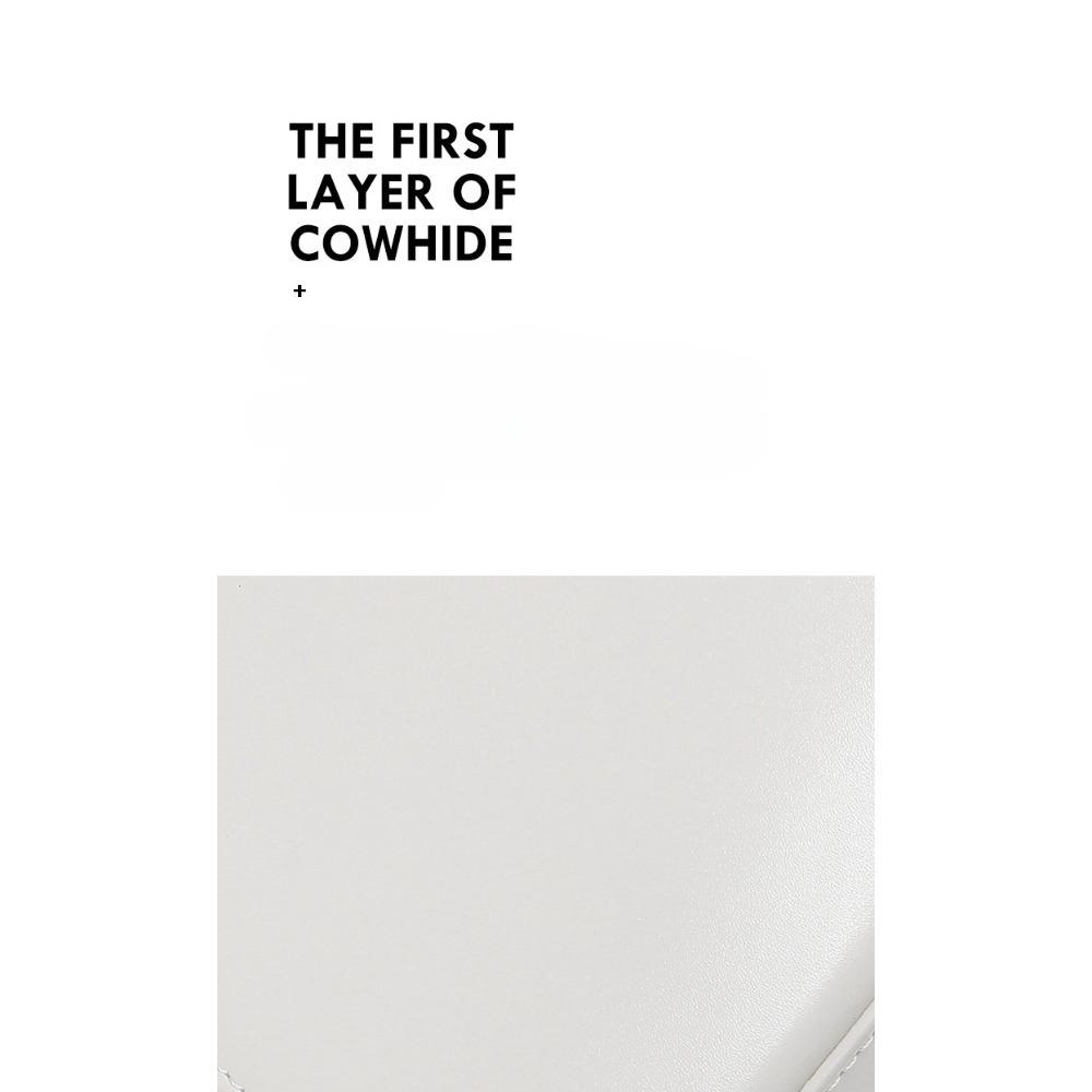 Leather Underarm Bag Premium Cowhide Crescent Bag Large Capacity Commuter Handbag Niche Light Luxury One Shoulder Baguette Bag